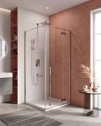 Душевой уголок Cezares LINER LINER-A-1-100-C-Cr-R 100х100 стекло прозрачное профиль хром глянцевый без поддона