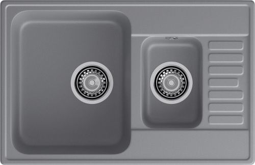 Кухонная мойка Granfest Quarz 21К темно-серый 74х48 цвет темно-серый поверхность матовая
