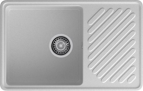 Кухонная мойка Granfest Quarz 52 серый 75х48 цвет серый поверхность матовая