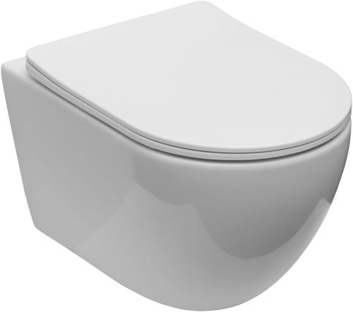 Унитаз подвесной Logan Tornado 00331867 белый с сиденьем микролифт смыв торнадо
