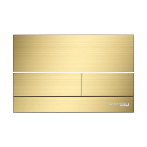 Клавиша смыва механическая Wasserkraft MG04 цвет золото матовое