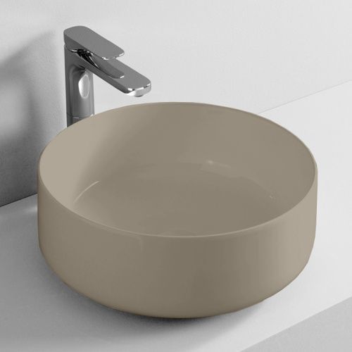Раковина керамическая Artceram COGNAC COL001 41 00 40х40 накладная цвет коричневый без отверстий под смеситель