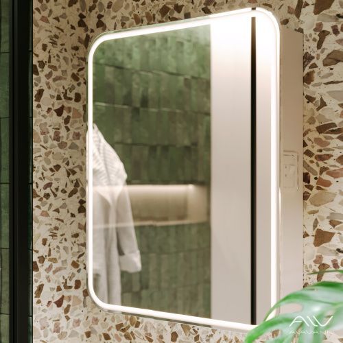 Зеркало-шкаф Alavann Lana ALV0279002 70х15х80 подвесной цвет белый