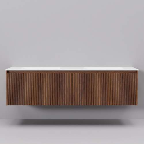 Тумба с раковиной Art Decco Camilla (Камилла) ACM15W22D200 150x45x40 подвесная цвет черный орех