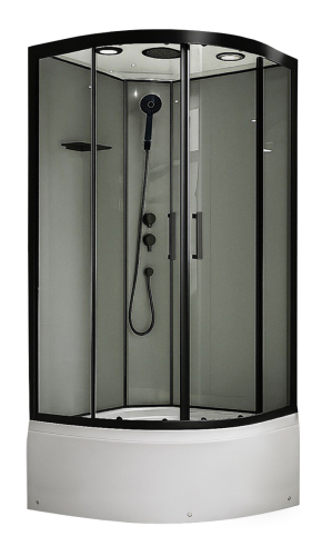 Душевая кабина Royal Bath FATO RB90CK-TG-BL FATO 90х90 четверть круга с крышей ориентация универсальная