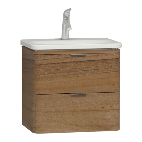 Тумба с раковиной Vitra Nest Trendy 56144 60х45х37 подвесная цвет натуральное дерево