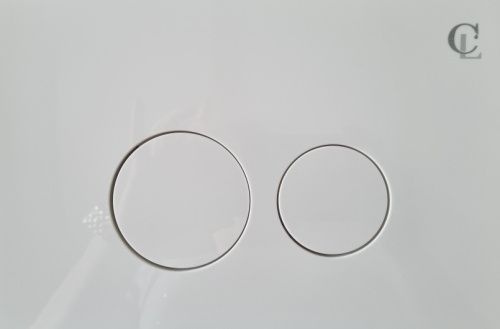 Клавиша смыва механическая CeramaLux DC/1-014 цвет белый глянцевый