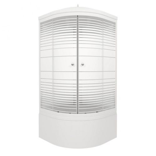 Душевая кабина Тритон Полосы Щ0000061836 90х90 четверть круга с крышей ориентация универсальная