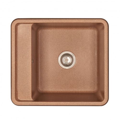 Кухонная мойка Aquaton Беллис 1A724932BS270 57х51 цвет коричневый поверхность матовая