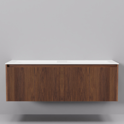 Тумба с раковиной Art Decco Camilla (Камилла) ACM12W22D200 120x45x40 подвесная цвет черный орех