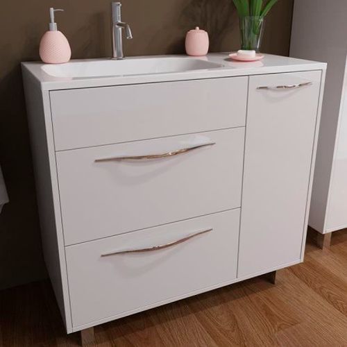 Тумба с раковиной Эстет Barcelona ФР-00003597 90х45х86 напольная цвет белый