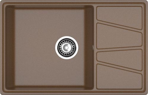 Кухонная мойка Granfest Vertex V-780L терракот 78х50 цвет коричневый поверхность матовая