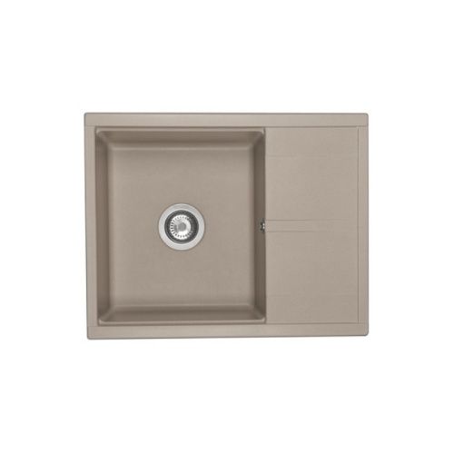 Кухонная мойка Aquaton Делия 1A718632DE250 65х52 цвет серый поверхность матовая