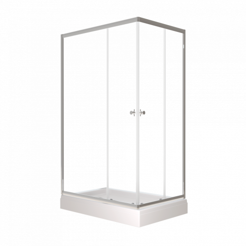 Душевой уголок Тритон Вента Щ0000049618 120х80 стекло прозрачное профиль хром с поддоном