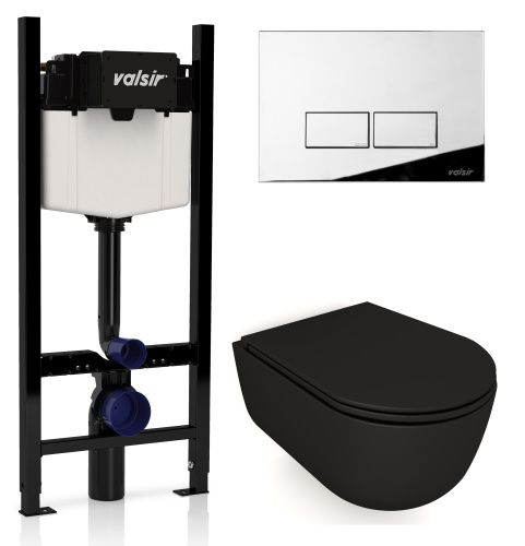 Комплект унитаз с инсталляцией Valsir KIT VSCR 7334NEMT Slim P3
