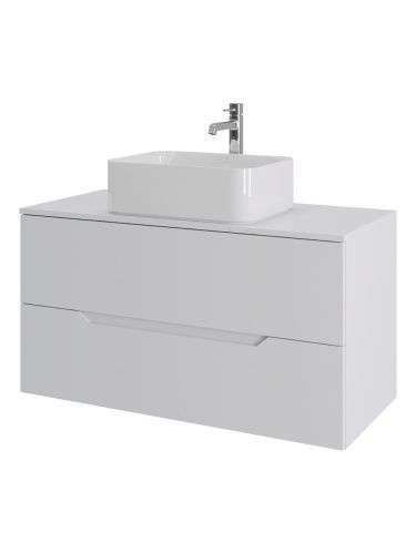 Тумба с раковиной Orange Line Li-100TuwMDF+B02-460W 101х46х68