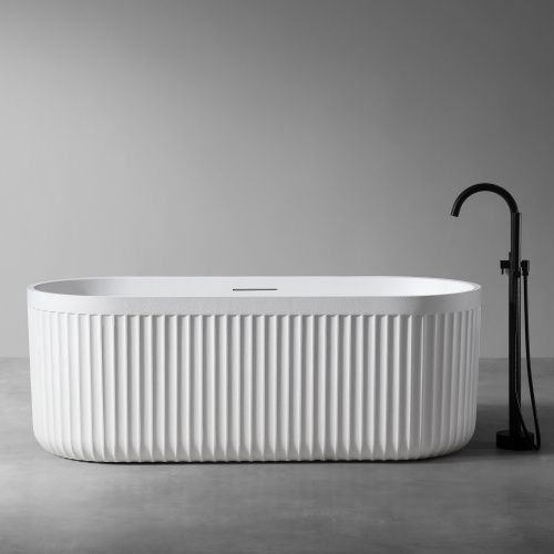 Ванна из искусственного камня Abber Stuttgart AM9925 170х75 отдельностоящая овальная с каркасом