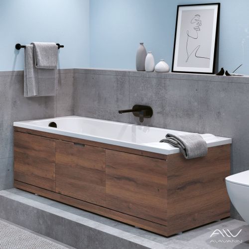 Экран под ванну Alavann Rita 170 см ALV0719005 фронтальный МДФ съемный/раздвижной коричневый