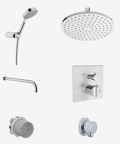 Душевой гарнитур Vitra Suit A49308EXP настенный хром