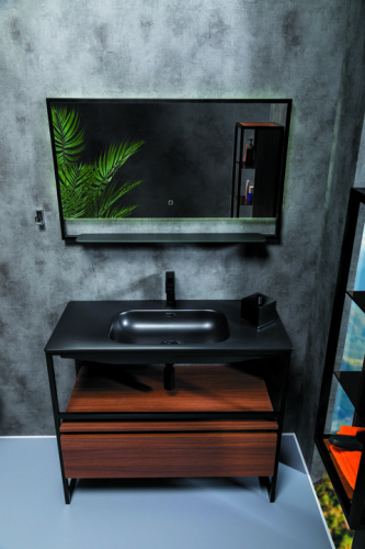 Тумба Armadi Art Loft 894-100-D 98х48х29 подвесная цвет коричневый