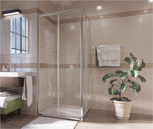 Душевой уголок Wasserkraft Main 41S 41S03M 90х90 стекло матовое профиль хром глянцевый без поддона - фото 4