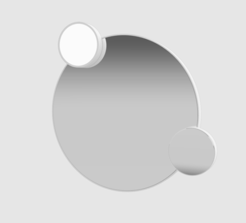 Зеркало в ванную Alice Lunaris MSP70LUB 70х70