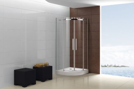 Душевой уголок Cezares STYLUS-M STYLUS-O-M-R-2-90-C-Cr 90х90 стекло прозрачное профиль хром глянцевый без поддона