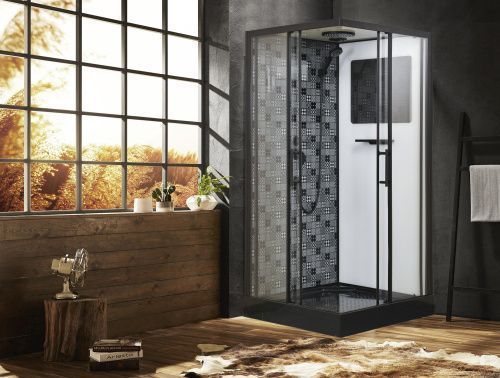 Душевая кабина Esbano ELEGANCIA ESKBB100CKR 100х100 квадратная с крышей ориентация универсальная