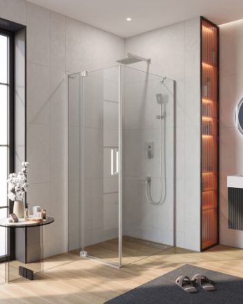 Душевой уголок Cezares SLIDER SLIDER-AH-1-100-80/90-C-Cr 80х100 стекло прозрачное профиль хром глянцевый без поддона