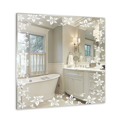 Зеркало в ванную Loranto Лето 00000000730 54х55 цвет с рисунком