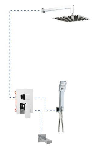 Душевой комплект AQG Bold 19BOLEC31602 настенный