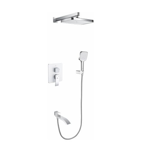 Душевая система Rose R1535F встраиваемая в стену цвет белый/хром