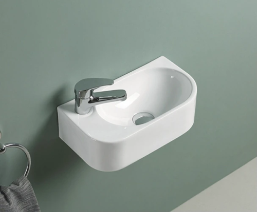 Раковина керамическая Gid Suspendido 61129R 40х22 подвесная цвет белый 1 отверстие под смеситель