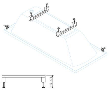 Ножки для ванны Cezares LEG-KIT-100