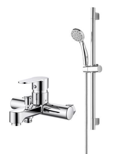 Душевой гарнитур со смесителем OneLife  P07-611cr настенный  хром