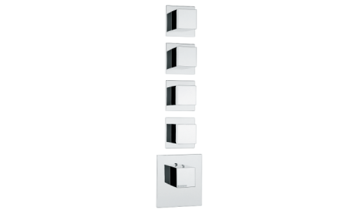 Смеситель Bossini Cube Z032208.030 встраиваемый в стену хром с термостатом