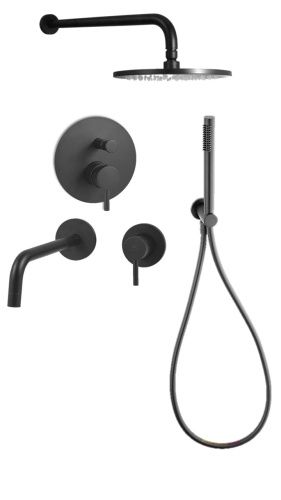 Душевая система Paffoni Light KITLIG015NO006 встраиваемая в стену