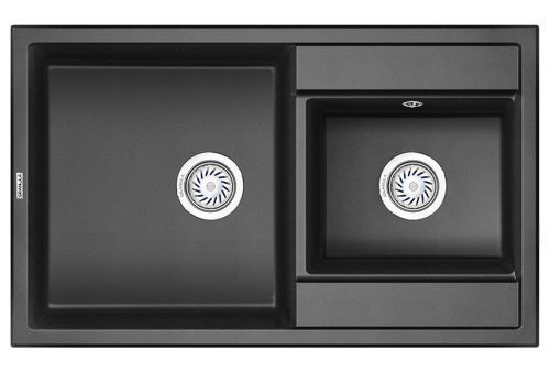 Кухонная мойка Granula 8201, ЧЁРНЫЙ 82х50 цвет черный поверхность матовая