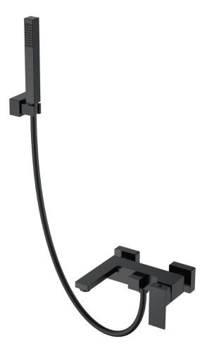 Смеситель Boheme Qubic 473-B настенный черный