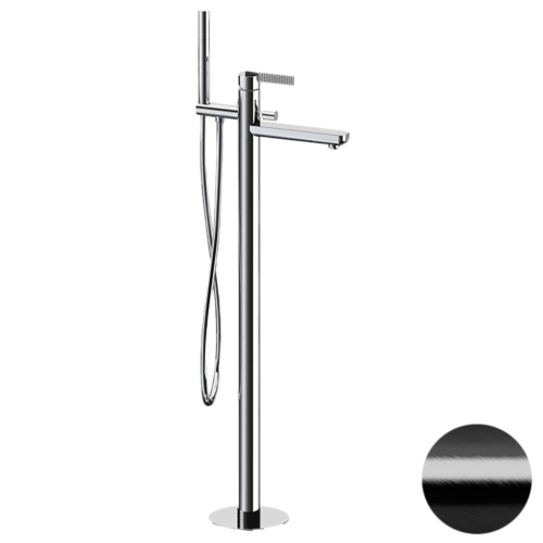 Смеситель для ванны Daniel Club ANC678FZ напольный черный брашированный хром