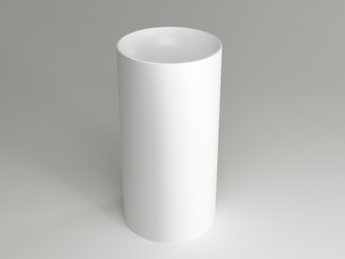 Раковина из искусственного камня Plumberia Selection Misha MISHA SOFT BO 44х44 напольная цвет белый матовый