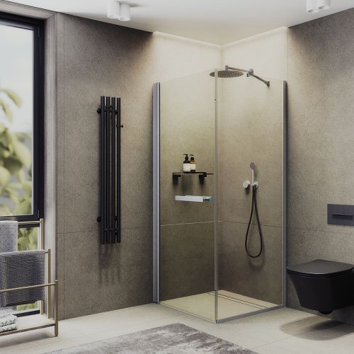Душевой уголок Maybah Glass MGY-1345-5 100х100 стекло прозрачное профиль хром без поддона