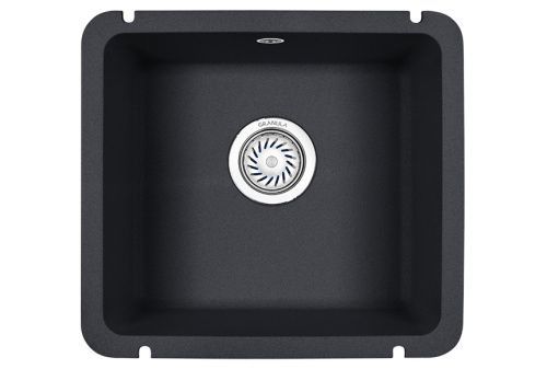 Кухонная мойка Granula 3601, ШВАРЦ 42х46 цвет черный поверхность матовая
