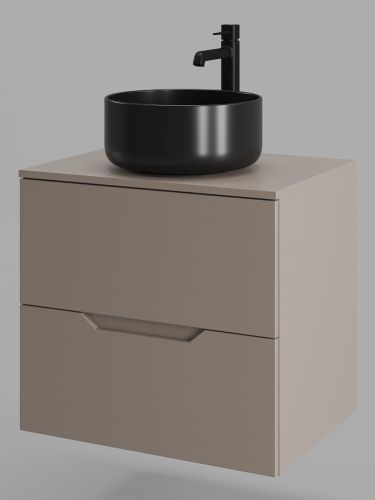 Тумба с раковиной Orange Line Li-60TuLMDF+B07-345B 61х46х72