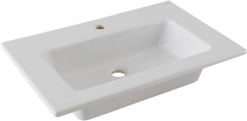 Раковина керамическая Allen Brau Fantasy 4.11024.20 72х47 полувстраиваемая цвет белый 1 отверстие под смеситель