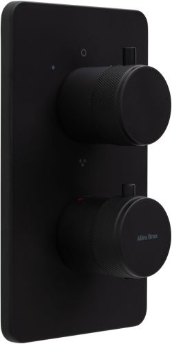 Смеситель для ванны с душем Allen Brau Priority 5.31314-31 встраиваемый в стену черный с термостатом