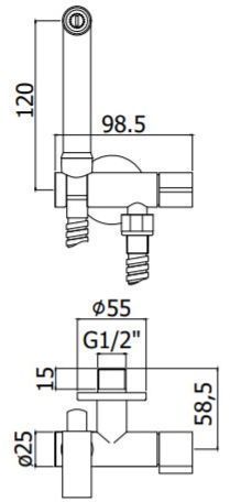 Ручной душ Paffoni Tweet Round ZDUP109CR хром - фото 2