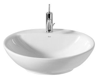 Раковина керамическая Roca 7.3278.7.700.0 60х50 накладная цвет белый 1 отверстие под смеситель