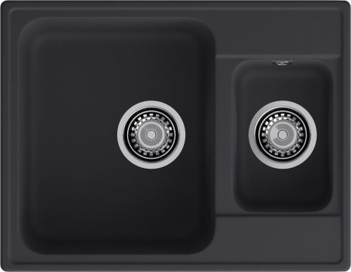 Кухонная мойка Granfest Quarz 09 черный 62х48 цвет черный поверхность матовая