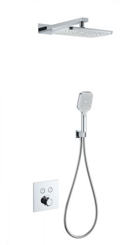 Душевая система Wonzon & Woghand WW-D2017-B-CR встраиваемая в стену цвет хром с термостатом